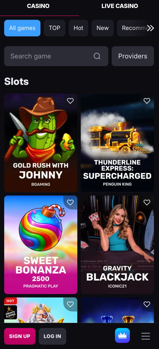 SkyCrown Casino App